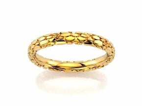 Wedding Ring Snake 3 mm in 14K Yellow Gold: 6.25 / 52.125