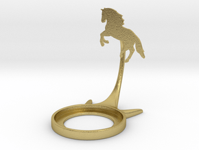 Animal Horse in Natural Brass