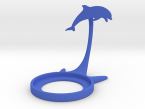 Animal Dolphin in Blue Processed Versatile Plastic