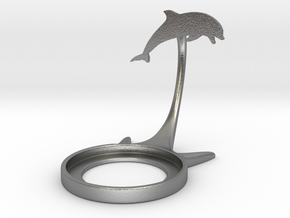 Animal Dolphin in Natural Silver