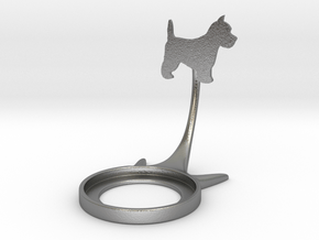Animal Dog Terrier in Natural Silver