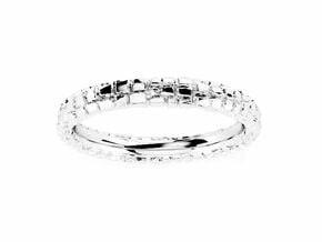 Wedding Ring Street 3 mm in Polished Silver: 7.75 / 55.875