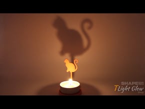 Animal Cat Curly in Orange Processed Versatile Plastic