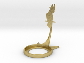 Animal Parrot A in Natural Brass