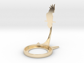 Animal Parrot A in 14k Gold Plated Brass