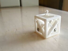 Pop-Up Dice in White Processed Versatile Plastic