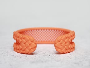 Black Dragon Bracelet in Orange Processed Versatile Plastic