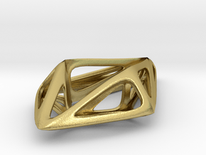 STRUCTURA Smooth, Pendant. in Natural Brass