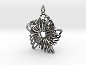 5 Point Nautilus Rings - 4cm in Fine Detail Polished Silver