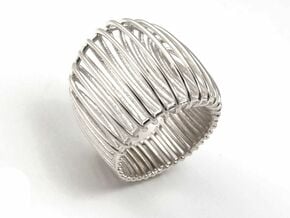 Structure ring. in Natural Silver: 6.25 / 52.125