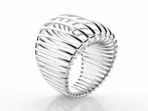 Structure ring. in Natural Silver: 6.25 / 52.125