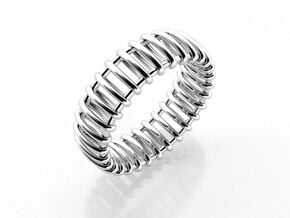 Small Structure Ring  in Polished Silver: 6.5 / 52.75