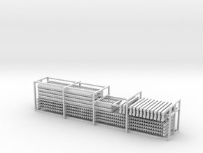 HO Scale Fence + Gates in Tan Fine Detail Plastic