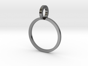 Charm Ring 12.37mm in Polished Silver