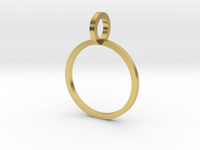 Charm Ring 13.21mm in Polished Brass