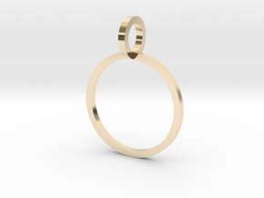 Charm Ring 13.61mm in 14k Gold Plated Brass