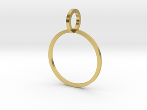 Charm Ring 16.00mm in Polished Brass