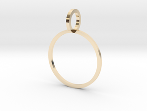 Charm Ring 16.00mm in 14k Gold Plated Brass