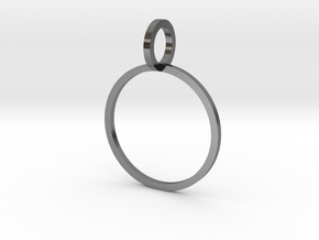 Charm Ring 16.00mm in Polished Silver