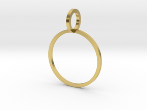 Charm Ring 16.30mm in Polished Brass