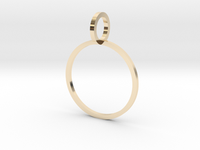 Charm Ring 16.30mm in 14k Gold Plated Brass