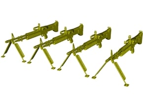 1/24 scale Saco Defense M-60 machineguns x 4 in Clear Ultra Fine Detail Plastic