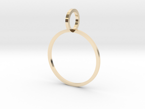 Charm Ring 17.75mm in 14k Gold Plated Brass