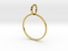 Charm Ring 18.19mm in Polished Brass
