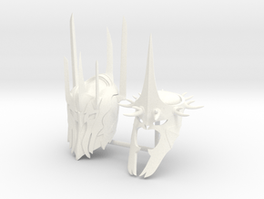 SAURON AND WITCH KING HELMETS in White Processed Versatile Plastic