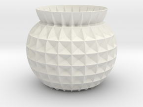 Vase GRFT in White Natural Versatile Plastic