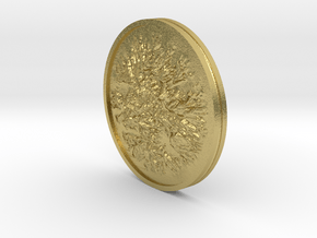 Sutter Buttes Coin in Natural Brass