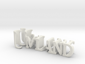 3dWordFlip: Umland/Schmidt in White Natural Versatile Plastic