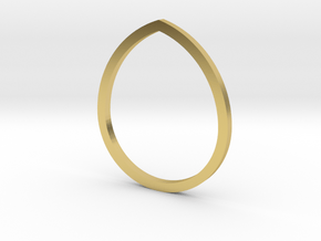 Drop 13.21mm in Polished Brass