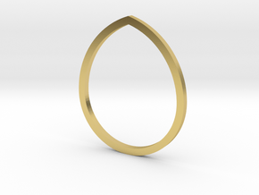 Drop 14.36mm in Polished Brass