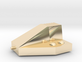 Ferret Tiny Grav Assault Sled Skids Up 25mm in 14k Gold Plated Brass