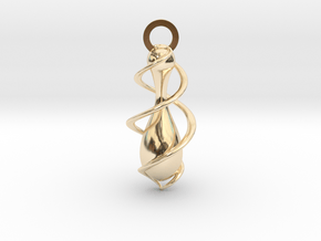 Windwater Pendant in 14k Gold Plated Brass
