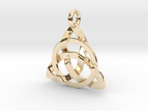 Circle Knotty Pendant in 14K Yellow Gold