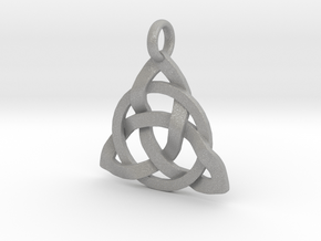 Circle Knotty Pendant in Aluminum