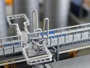 N 4x Fuel Crane For Loading Bridge in Smooth Fine Detail Plastic