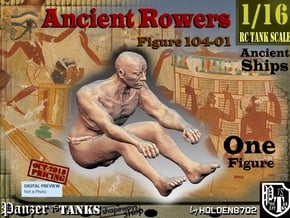 1/16 Ancient Rower fig104-01 in White Natural Versatile Plastic