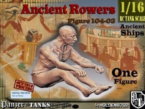 1/16 Ancient Rower fig104-03 in White Natural Versatile Plastic