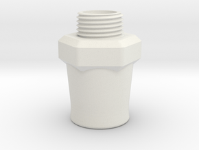 Scent Inhaler - CPR/CPAP Adapter in White Natural Versatile Plastic