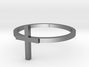 Cross 14.05mm in Polished Silver