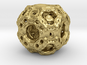 Qube.01 in Natural Brass
