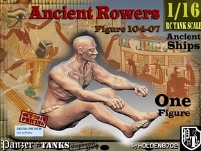1/16 Ancient Rower fig104-07 in White Natural Versatile Plastic