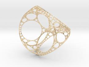 Apollonian tetrahedron - small in 14k Gold Plated Brass