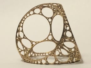 Apollonian tetrahedron - small in Natural Bronze