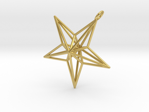 star in Polished Brass