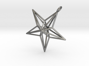 star in Fine Detail Polished Silver