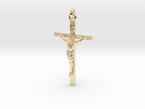 Crucifix in 14K Yellow Gold
